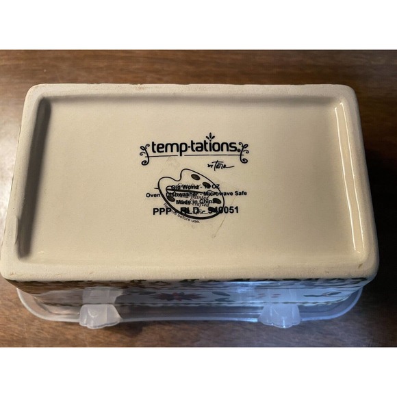 3 Temptations Christmas 12 Oz Mini Loaf Pan w/Lid/Box Bakeware - Picture 6 of 10
